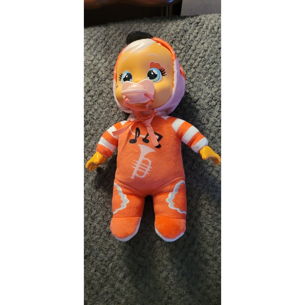 Gently Used Cry Babies Tiny Cuddles  Doll  w/Pacifier - 10"tall